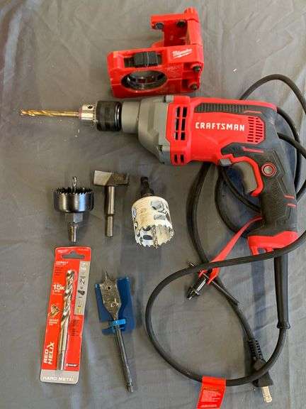 CRAFTSMAN 1/2” HAMMERDRILL WITH ACCESSORIES