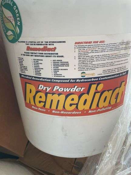 QTY (15) PALLET OF REMEDIACT DRY POWDER 5 GAL MICROBIAL REMODIATION COMPOUND FOR HYDROCARBON CONTAMI