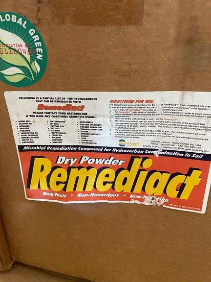 QTY (22) PALLET OF REMEDIACT DRY POWDER 5 GAL MICROBIAL REMODIATION COMPOUND FOR HYDROCARBON CONTAMI