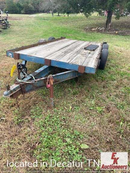 15' X 74" WIDE TAG-ALONG EQUIPMENT TRAILER