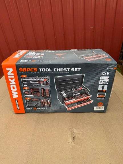 UNUSED 98pc WOKIN TOOL CHEST SET