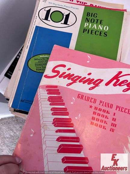 ASSORTED SHEET MUSIC BOOKS