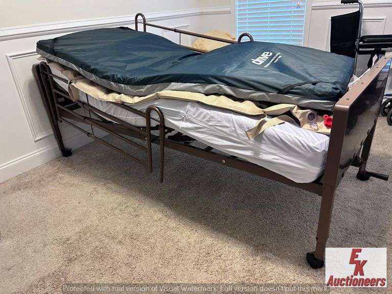 HOSPITAL BED WITH MATTRESS/GEL TOP MATTRESS/WAFFLE MATTRESS