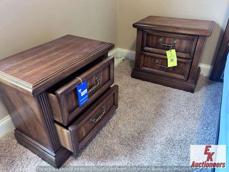 VIRGINIA FURNITURE MATCHING NIGHTSTANDS--25X15X22--located upstairs