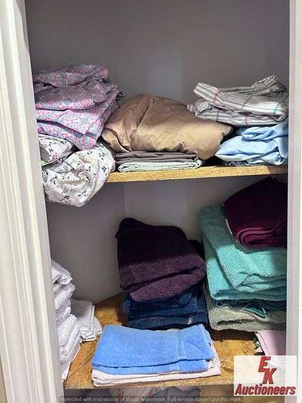 ASST LINENS--FULL & TWIN SHEETS/BLANKETS/TOWELS