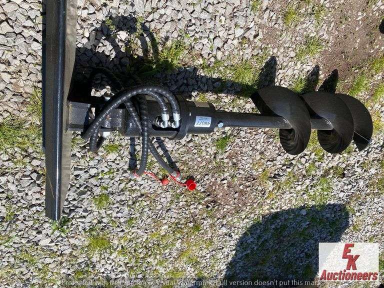 UNUSED AUGER FOR WALK BEHIND SKIDSTEER