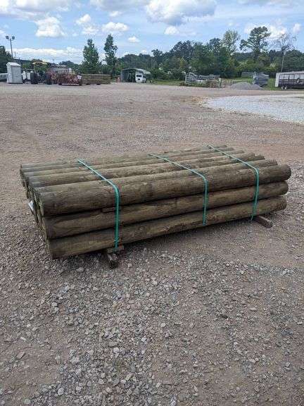 (21)pc 6" X 8' PRESSURE TREATED PERFECT POSTS