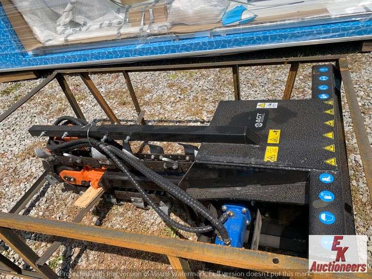 UNUSED MOWER KING SKIDSTEER TRENCHER