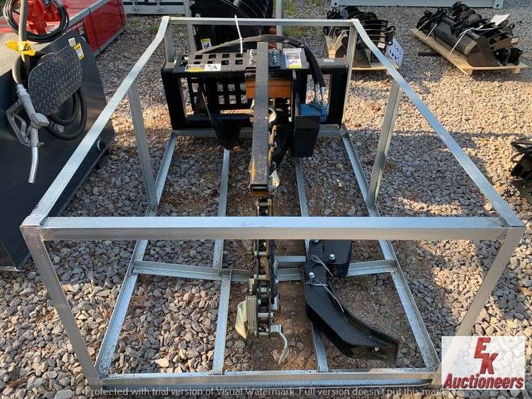 UNUSED SKID STEER QUICK ATTACH TRENCHER
