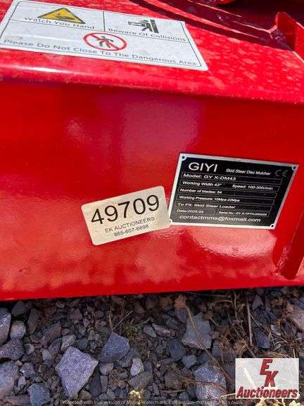 UNUSED 43" SKID STEER DISK MULCHER