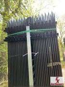 (30) UNUSED 10'X7' GALVANIZED STEEL GARDEN FENCING AND POSTS