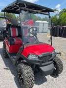 UNUSED LIFTED 4 SEATER GOLF CART--WILL NOT TAKE CHARGE