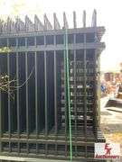 (30) UNUSED 10'X7' GALVANIZED STEEL GARDEN FENCING AND POSTS