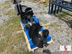 UNUSED SKID STEER AUGER WITH 3 BITS