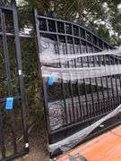 UNUSED 20' BI-PARTING WROUGHT IRON GATES