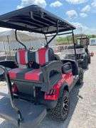 UNUSED LIFTED 4 SEATER GOLF CART--WILL NOT TAKE CHARGE