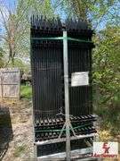 (30) UNUSED 10'X7' GALVANIZED STEEL GARDEN FENCING AND POSTS