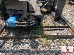 UNUSED MOWER KING SKID STEER QUICK ATTACH BROOM