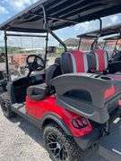 UNUSED LIFTED 4 SEATER GOLF CART--WILL NOT TAKE CHARGE