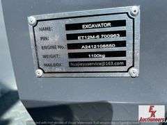 UNUSED BTTL ET12M6 MINI EXCAVATOR