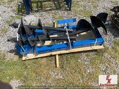UNUSED SKID STEER AUGER WITH 3 BITS