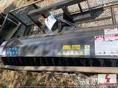 UNUSED MOWER KING SKID STEER QUICK ATTACH BROOM