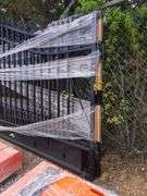 UNUSED 20' BI-PARTING WROUGHT IRON GATES