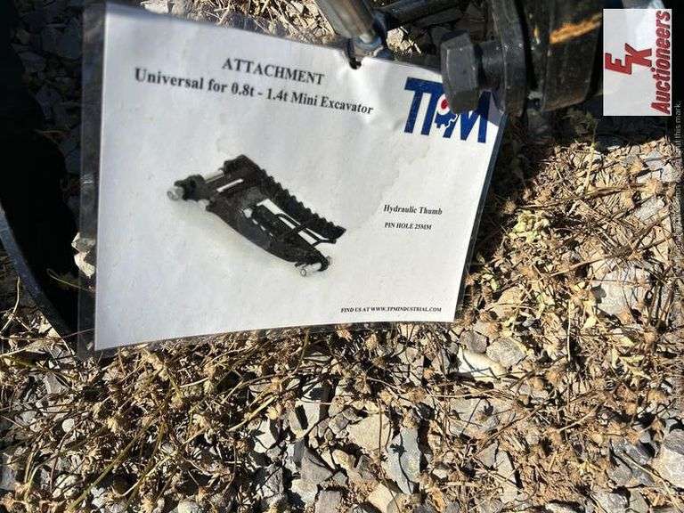 UNUSED TPM MINI EXCAVATOR THUMB