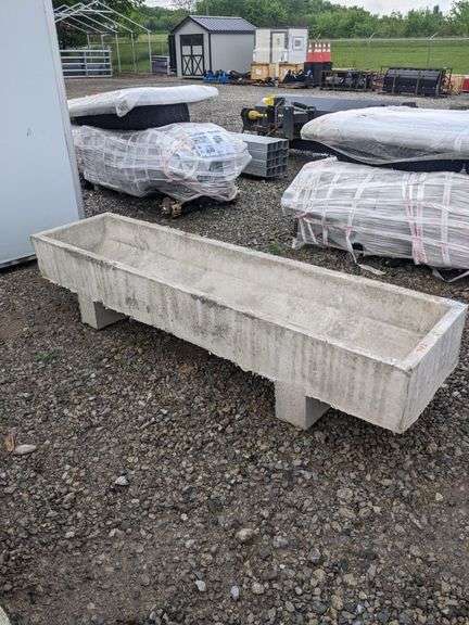 8'X23"X19" CONCRETE FEED TROUGH