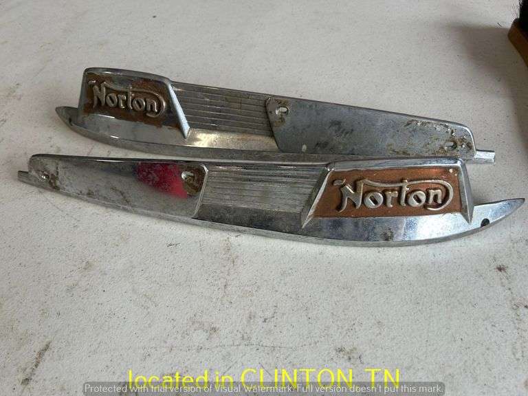 NORTON MOTORCYCLE NAME BADGES