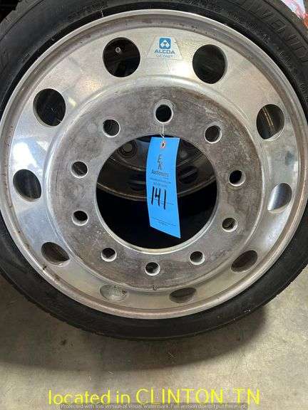 (2) 265/40R22 TIRES & 22.5 ALCOA ALUMINUM 10LUG WHEELS