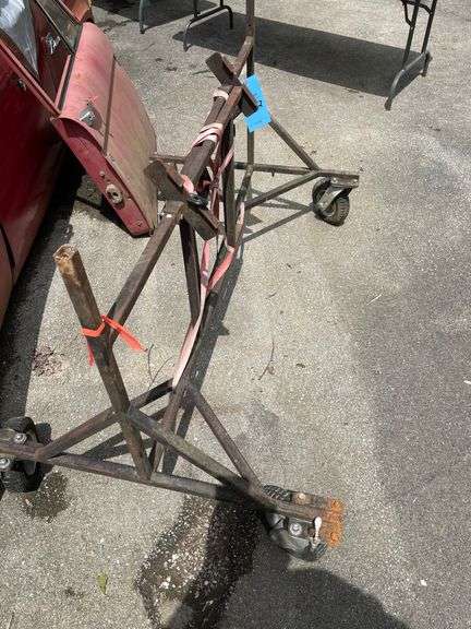 METAL 4WHEEL ENGINE STAND