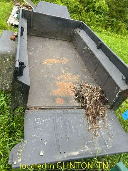 SINGLE AXLE 5LUG PINTLE HITCH TRAILER WITH SIDES