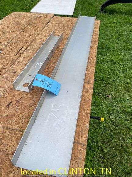 (2) PCS ALUMINUM CHANNEL--6'X8" ABD 4"X31"