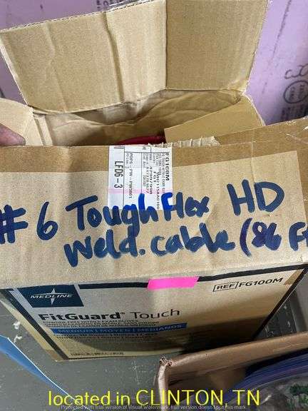 APPROX  TOUGH FLEX WELING CABLE WITH HOOD