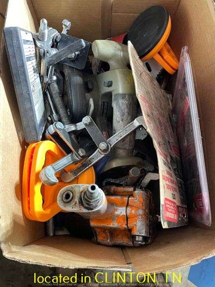 BOX OF MISC TOOLS
