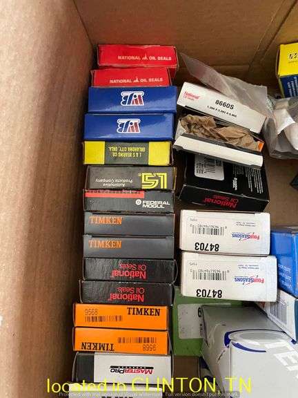 BOX BEARINGS, U JOINTS, SPARK PLUGS-MOST APPEAR TO BE UNUSED