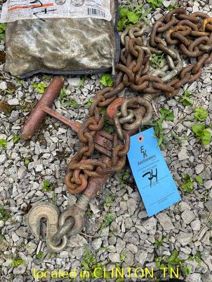 T-HANDLE RATCHET BINDER AND 3/8"X14' CHAIN