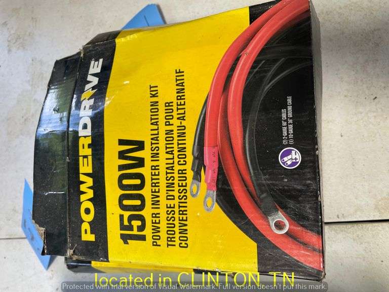 (2) POWER DRIVE 1500WATT POWER INVERTER INSTALLATION KIT