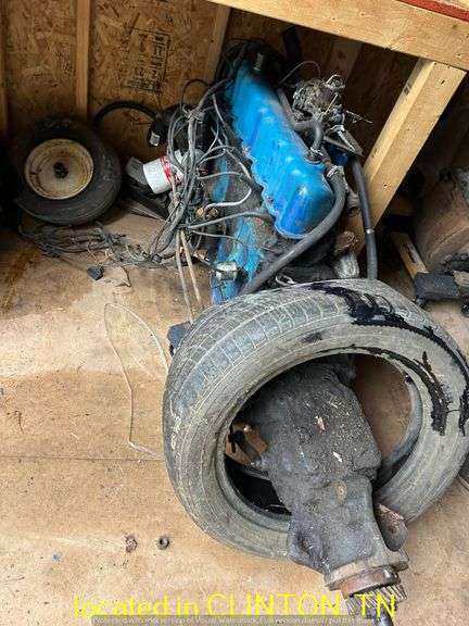 FORD INLINE 6 300 MOTOR WITH TRANSMISSION AND WIRING HARNESS-OPERATION UNKNOWN
