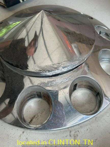 FRONT AXLE WHEEL COVERS-CHROME PLASTIC