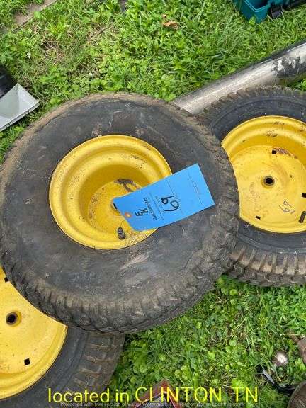 20X10.00X8 TIRE WITH RIM & (2) 23-9.50-12 WITRE WITH RIMS