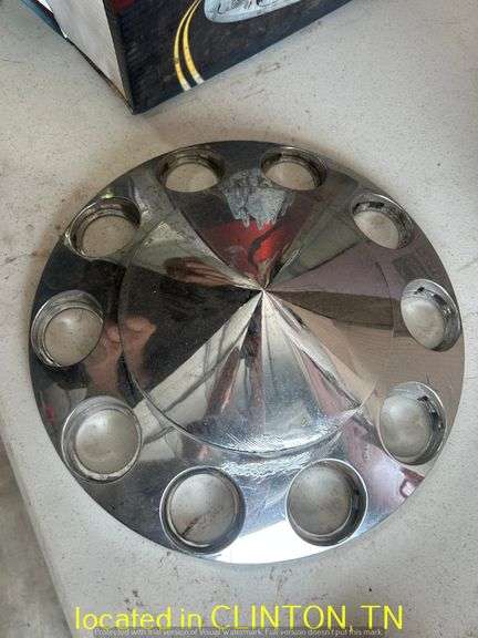 FRONT AXLE WHEEL COVERS-CHROME PLASTIC