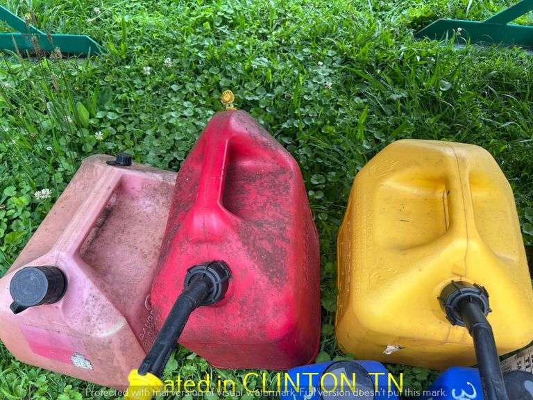 (3) PLASTIC FUEL JUGS
