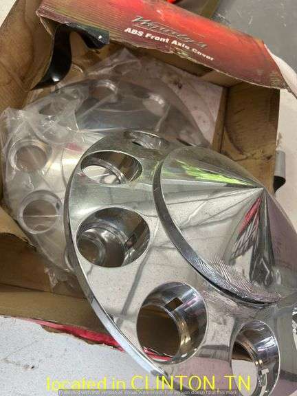 FRONT AXLE WHEEL COVERS-CHROME PLASTIC