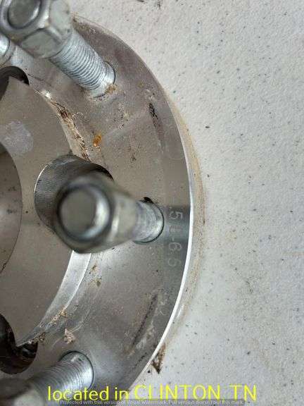 (2) 5-4.5 TO 8-6.5 ALUMINUM WHEEL SPACERS-CAME OFF FARMALL CUB