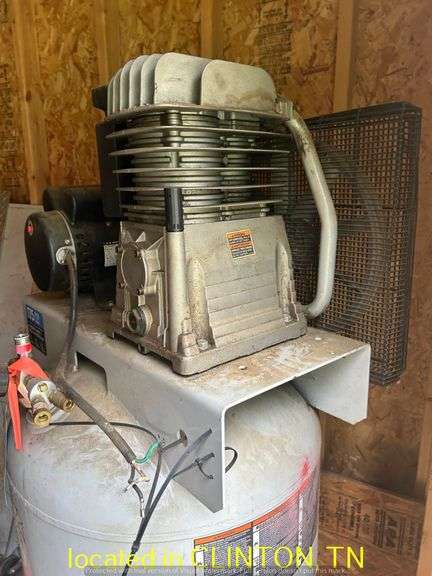 DELTA UPRIGHT 175PSI 80GAL AIR COMPRESSOR-NOT TESTED, OPERATION UNKNOWN