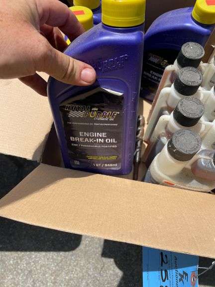 (6) ROYAL PURPLE BREAK IN OIL & (4) LEAD SUBSTITUTE GAS ADDITIVE