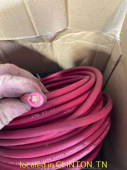 APPROX  TOUGH FLEX WELING CABLE WITH HOOD
