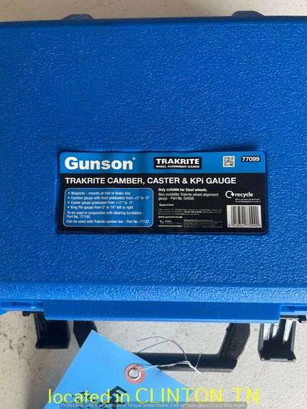 GUNSON TRAKRITE CAMBER CASTER & KPI GAUGE
